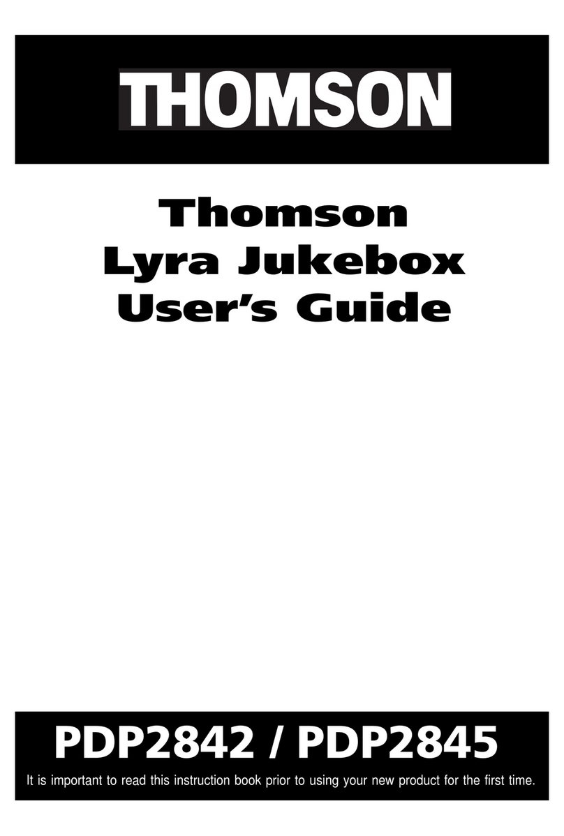 THOMSON Lyra PDP2845 user guide