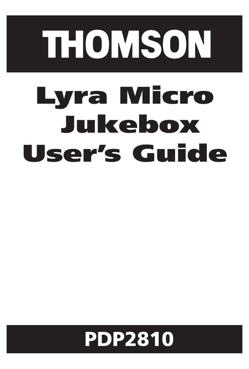 THOMSON Lyra PDP2810 user guide