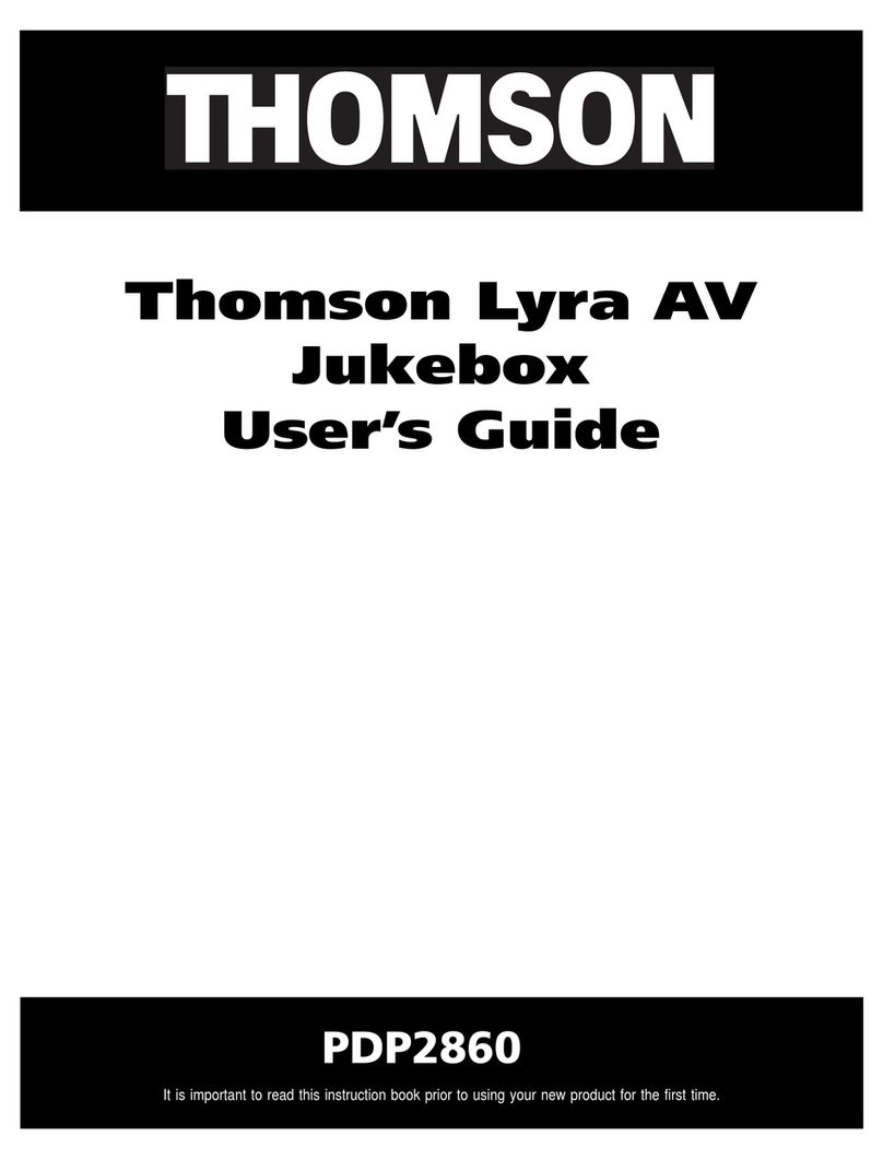 THOMSON Lyra PDP2860 User manual