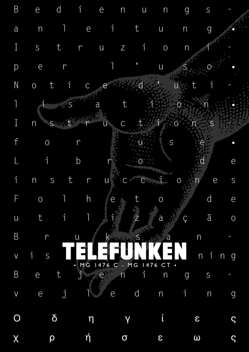 Telefunken Telefunken M G 1 4 7 6 C T User manual