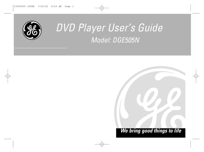 GE DGE505N User manual