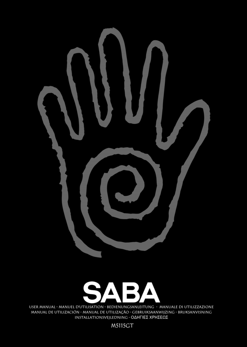 THOMSON SABA M5115GT User manual
