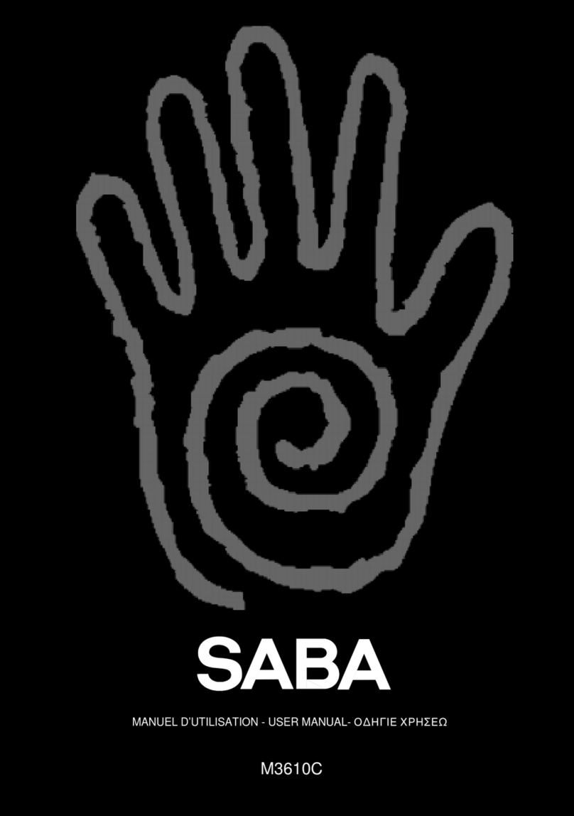 Saba M3610C User manual