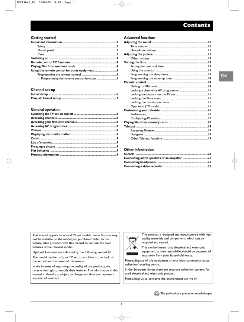 THOMSON Intuiva IFC130 User manual