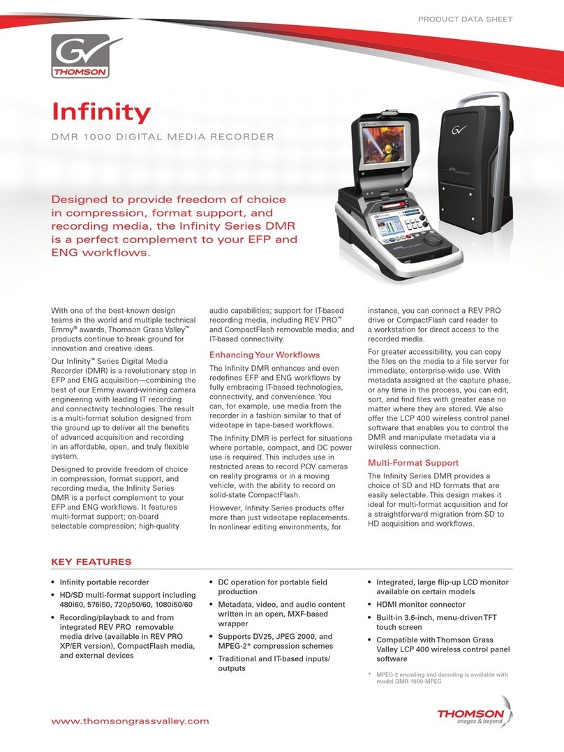 THOMSON Infinity DMR 1000 datasheet