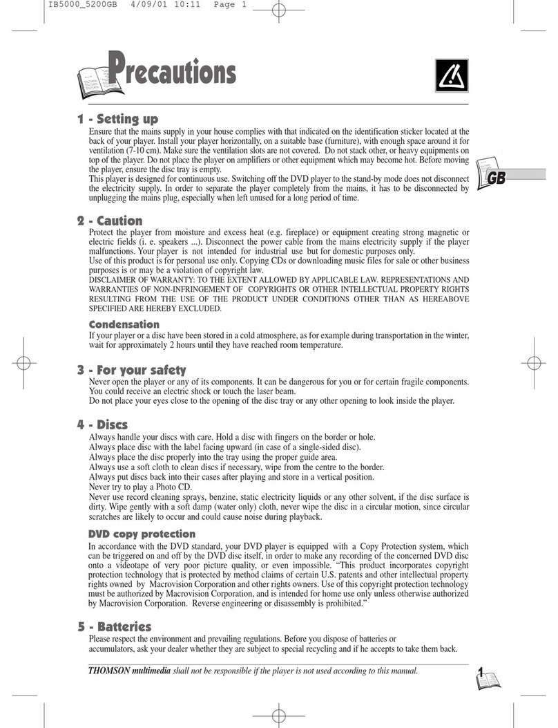 THOMSON IB5000 User manual