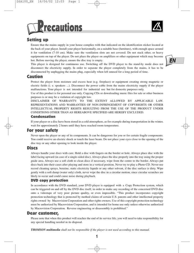 THOMSON DSA100 user manual