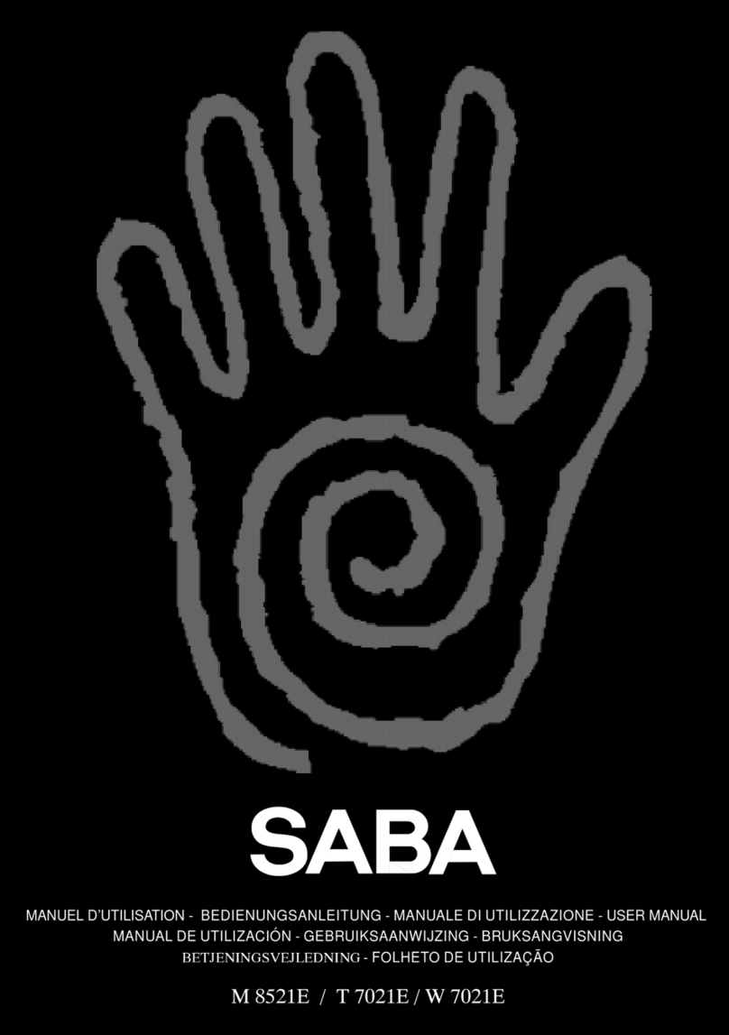 Saba M 8521E user manual