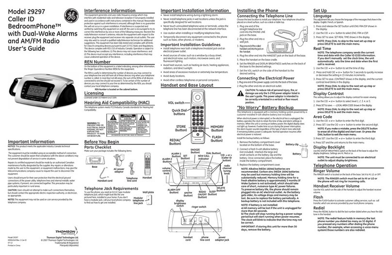 GE 29297 User manual