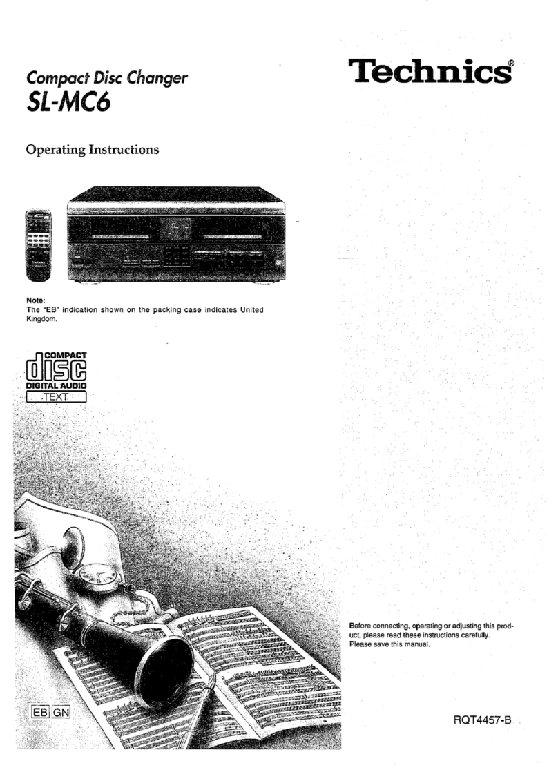 Technics SL-MC6 operating instructions