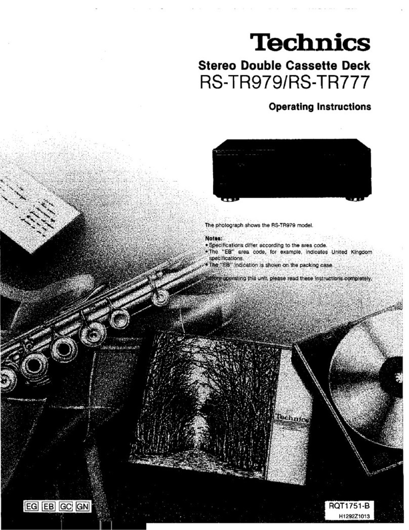 Technics RS-TR979 User manual