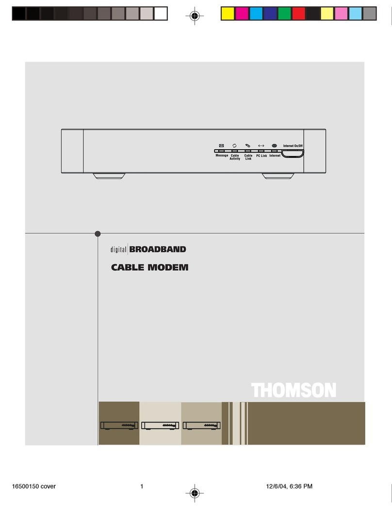 RCA Thomson CABLE MODEM owner's manual