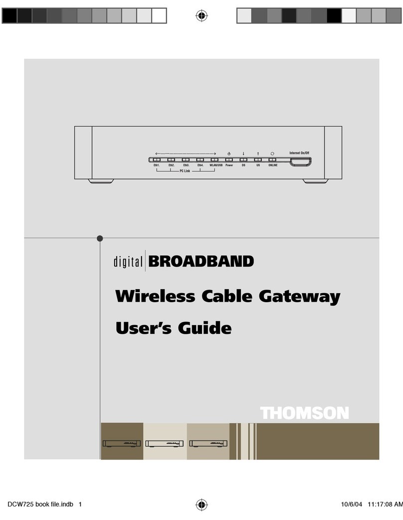 THOMSON Network Router User manual