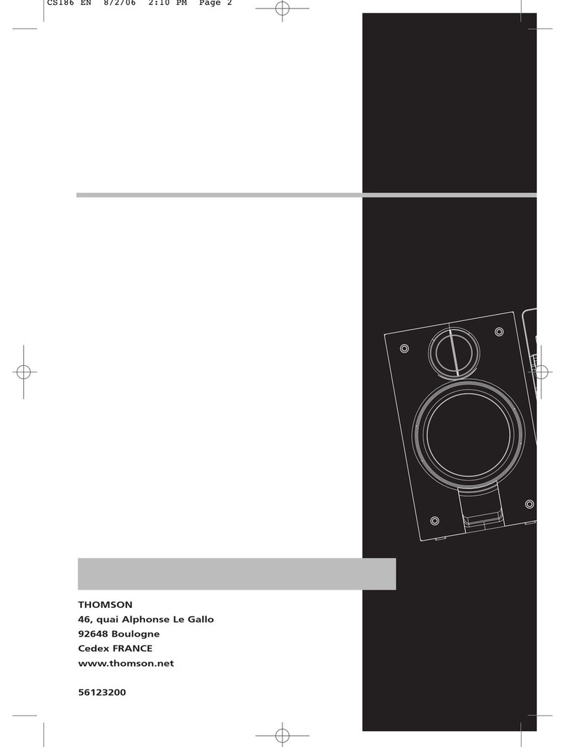 THOMSON CS186 User manual