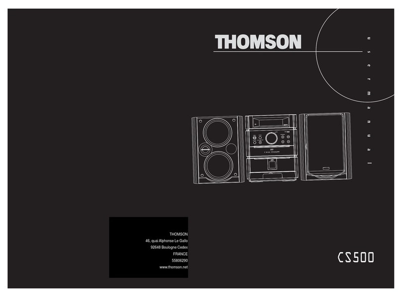 THOMSON CS500 User manual THOMSON CS500 User manual