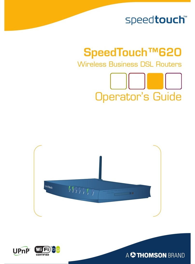 THOMSON Wireless Business DSL Routers... Manual
