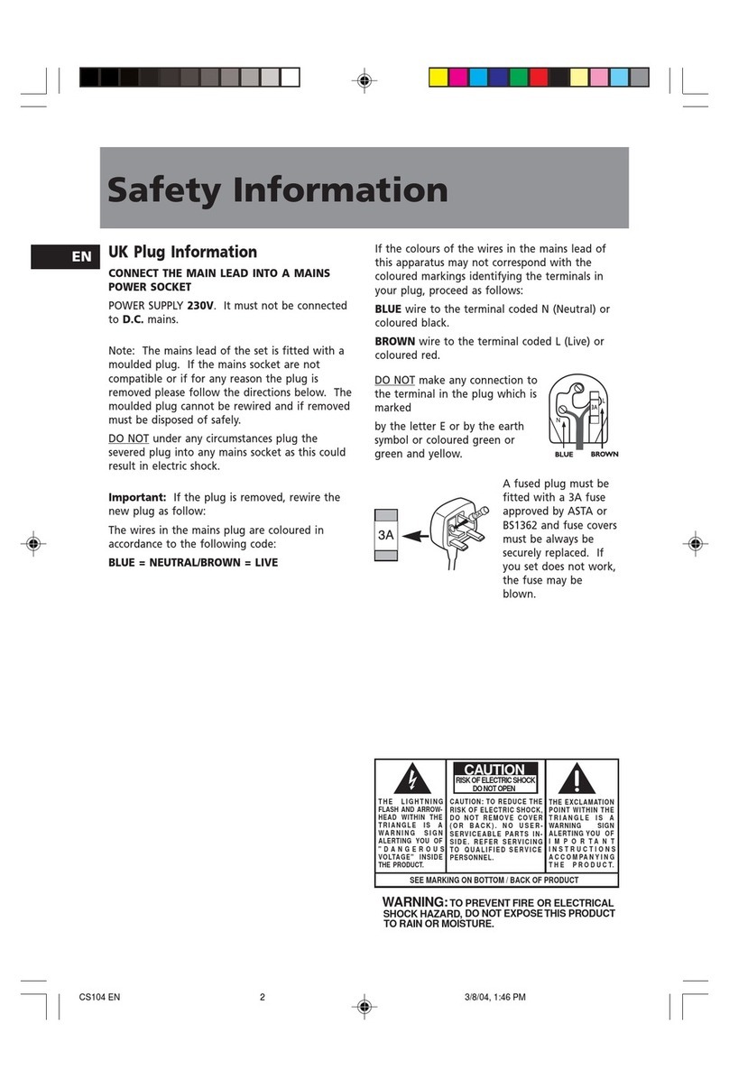 THOMSON CS104 User manual