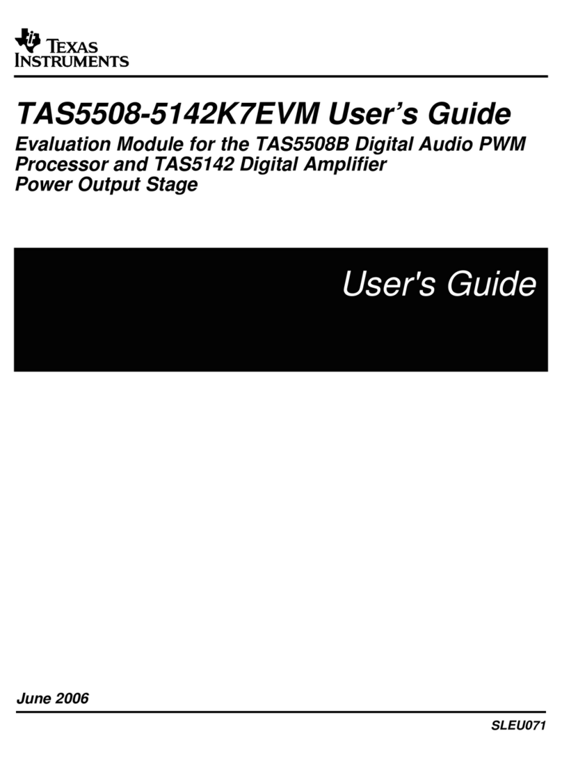 Texas Instruments TAS5508-5142K7EVM User manual