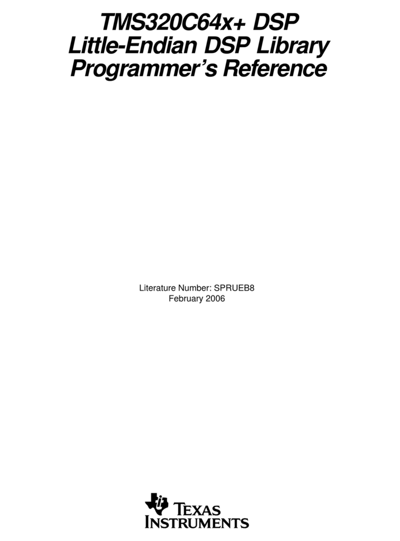 Texas Instruments TMS320C64x DSP User manual