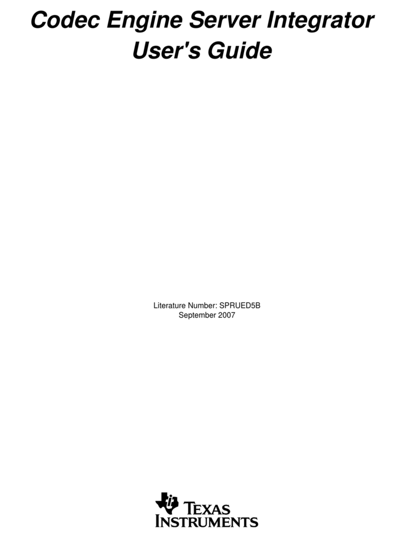 Texas Instruments Codec Engine Server user guide