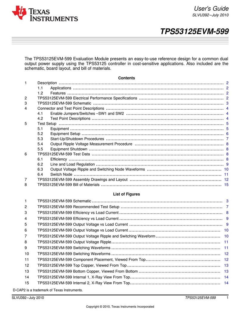 Texas Instruments TPS53125EVM-599 User manual
