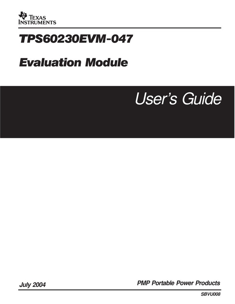 Texas Instruments TPS60230EVM-047 User manual