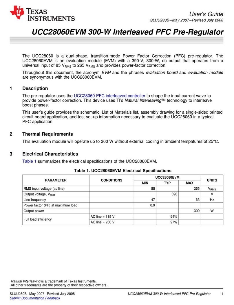 Texas Instruments UCC28060EVM user guide