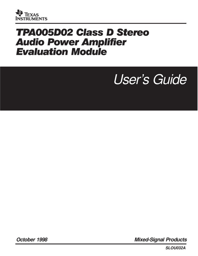 Texas Instruments TPA005D02 User manual