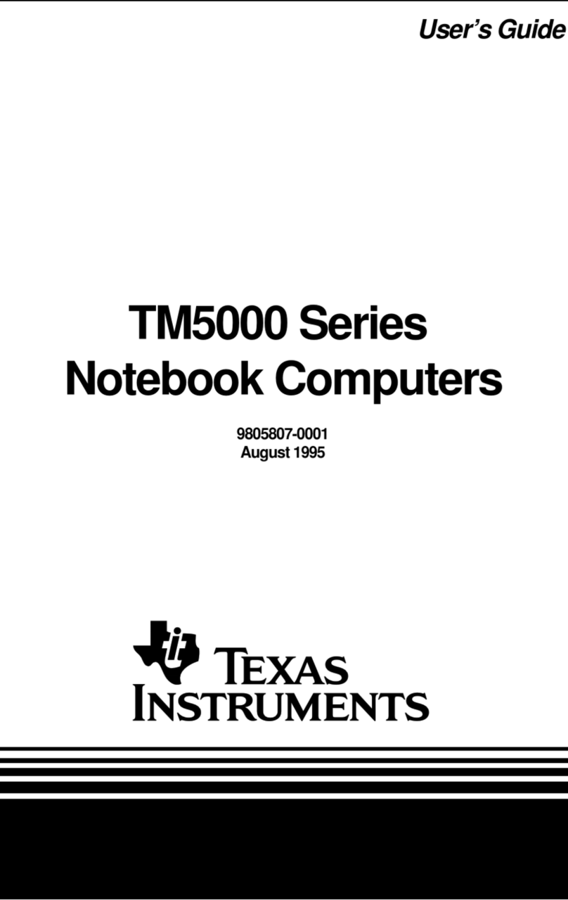 Texas Instruments TM5000 Series User manual