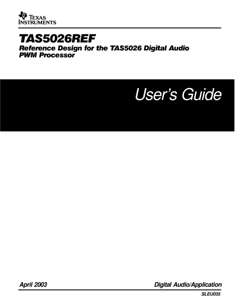 Texas Instruments TAS5026REF User manual