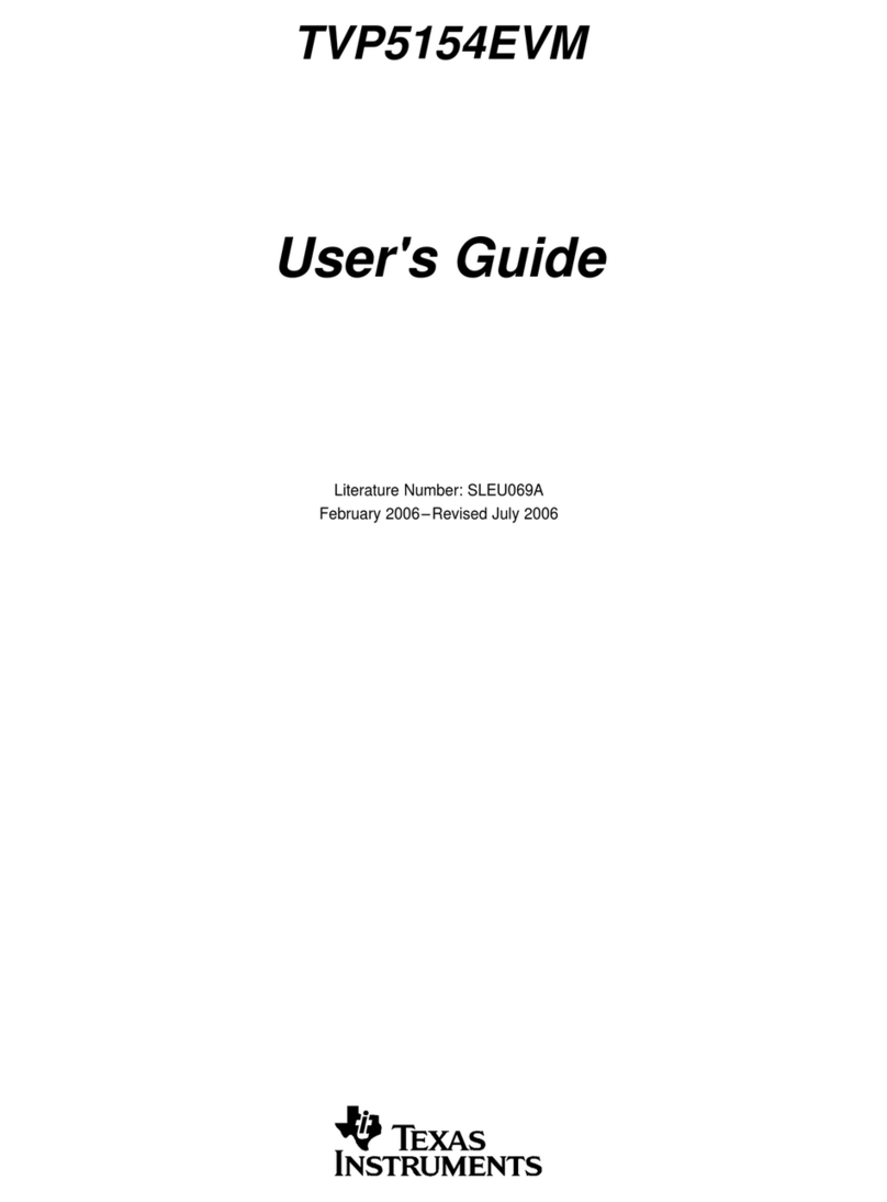 Texas Instruments TVP5154EVM User manual