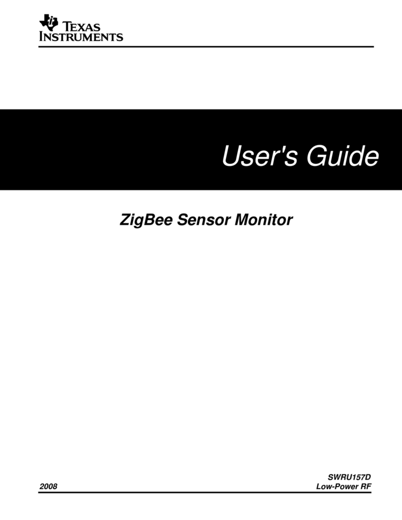 Texas Instruments ZIGBEE SWRU157D User manual