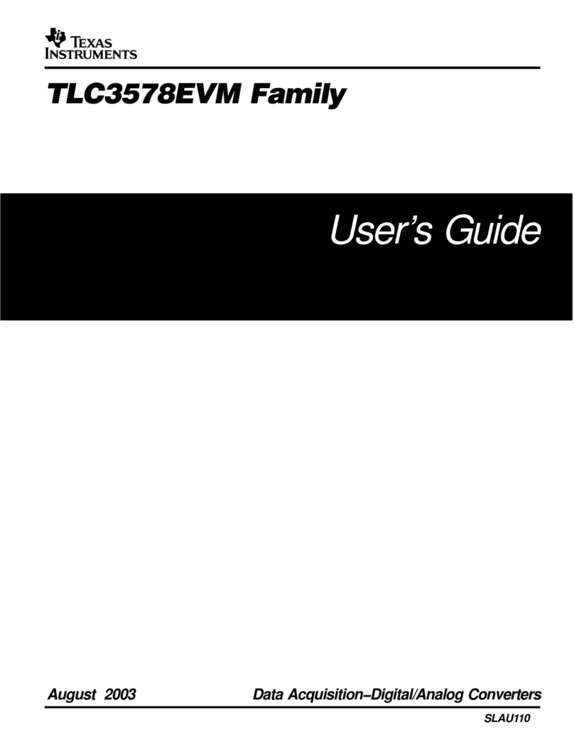 Texas Instruments TLC3578EVM FAMILY TLC3578EVM user guide