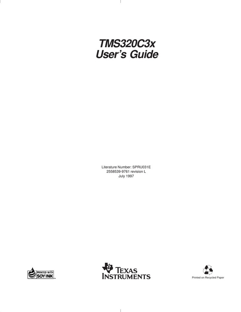 Texas Instruments TMS320C3x User manual Texas Instruments TMS320C3x User manual