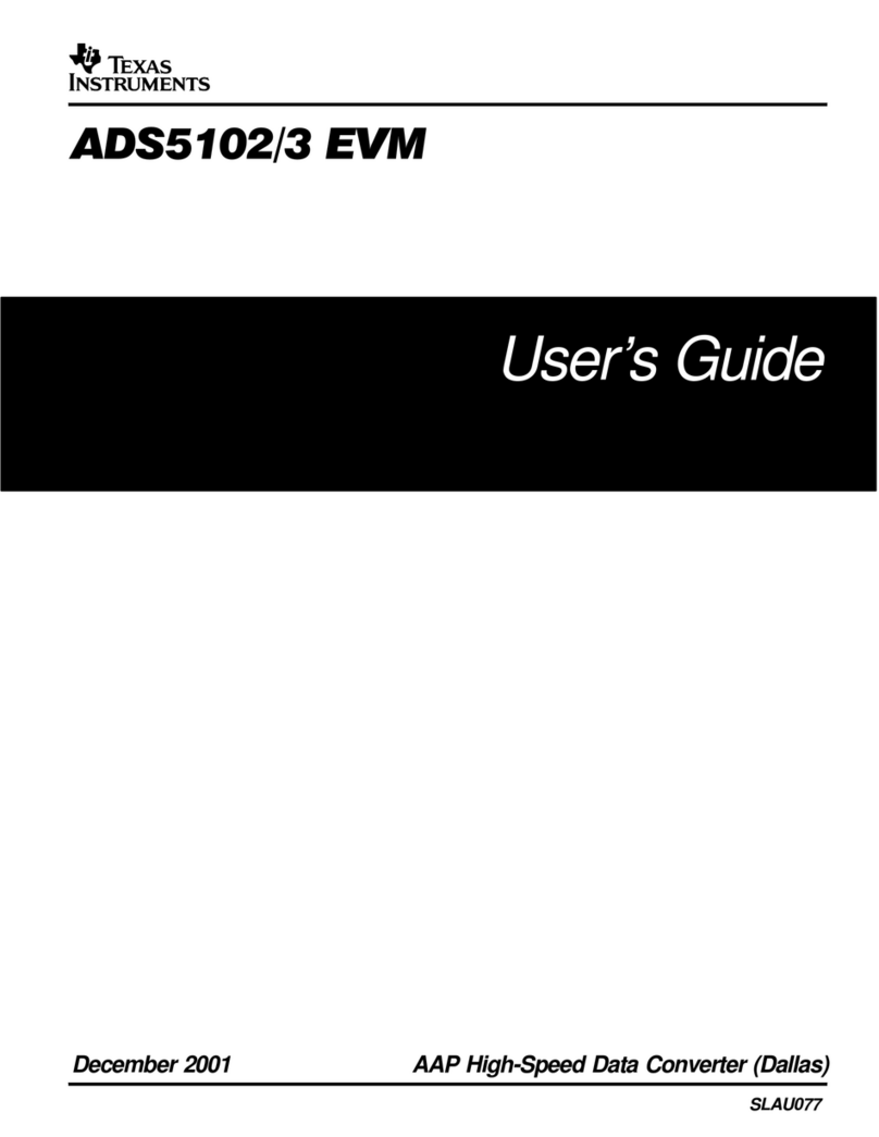 Texas Instruments ADS5102 EVM User manual Texas Instruments ADS5102 EVM User manual