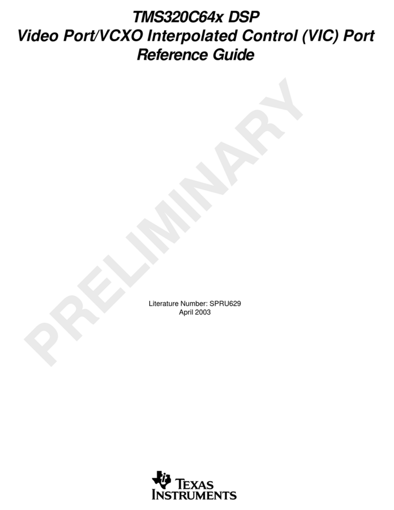Texas Instruments TMS320C64x DSP reference guide Texas Instruments TMS320C64x DSP reference guide