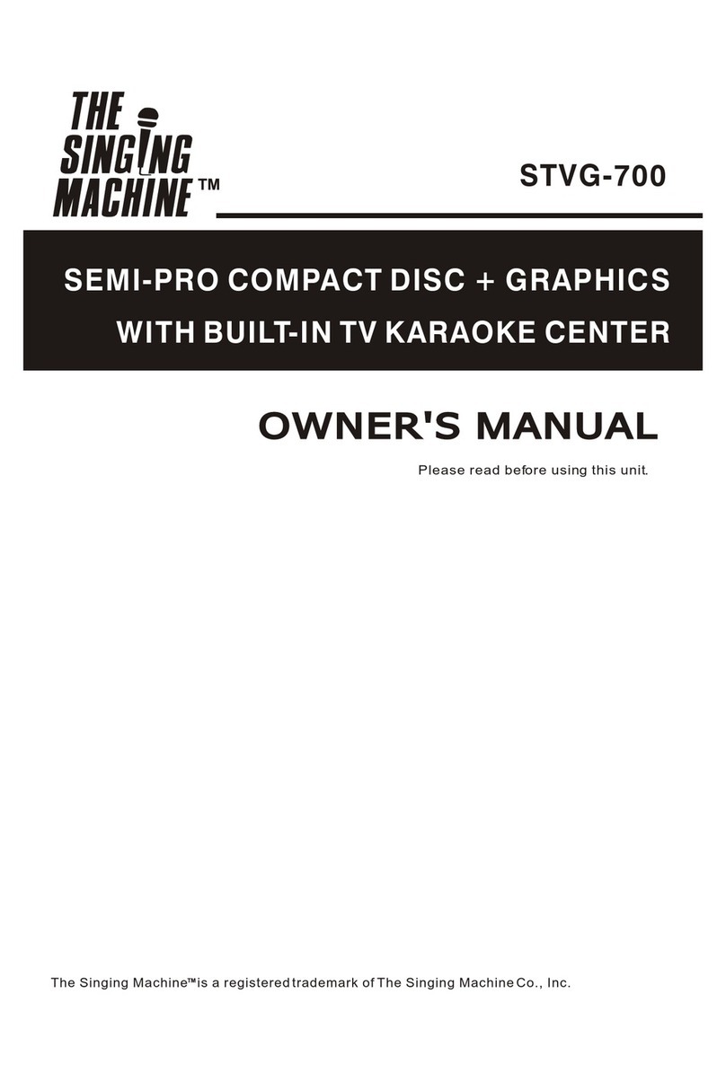 The Singing Machine STVG-700 User manual