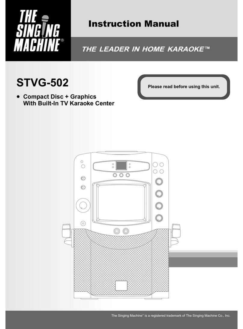 The Singing Machine STVG-502 User manual
