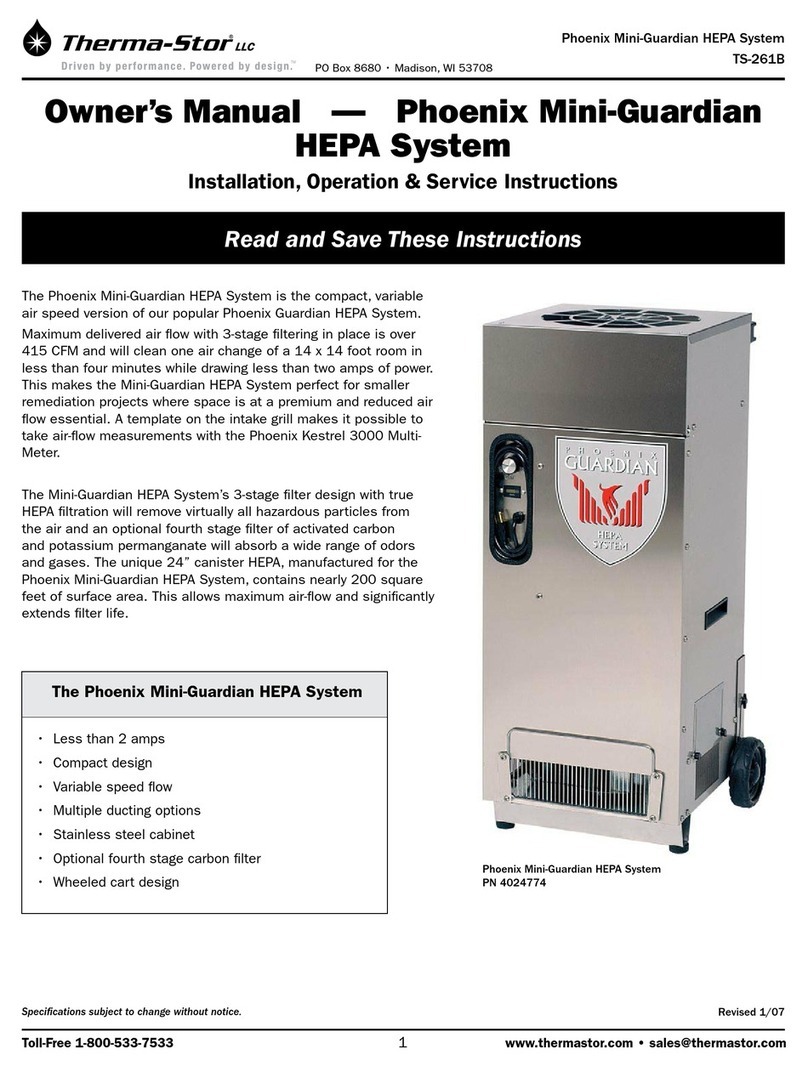 thermastor TS-261B owner's manual