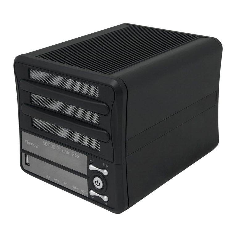 Thecus M3800 User manual Thecus M3800 User manual