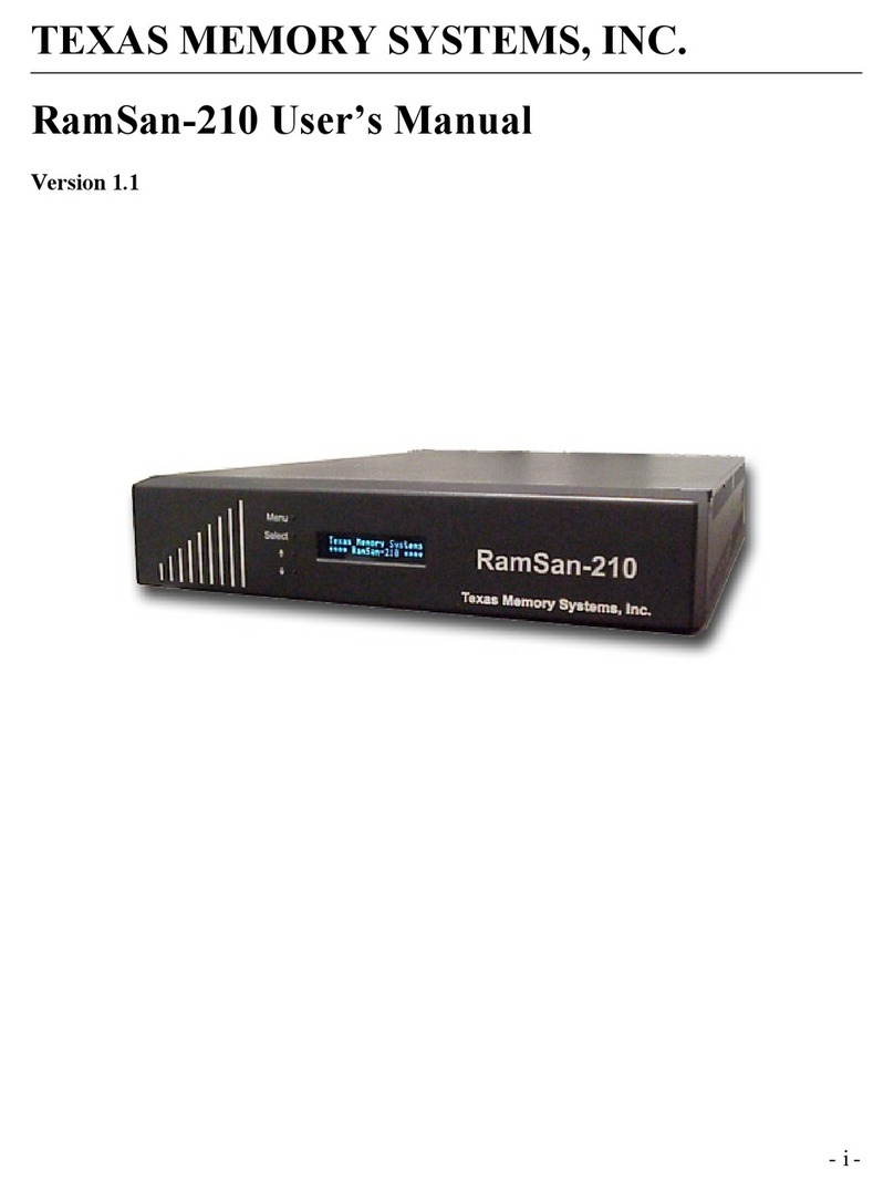 Texas Memory Systems RamSam-210 user guide Texas Memory Systems RamSam-210 user guide