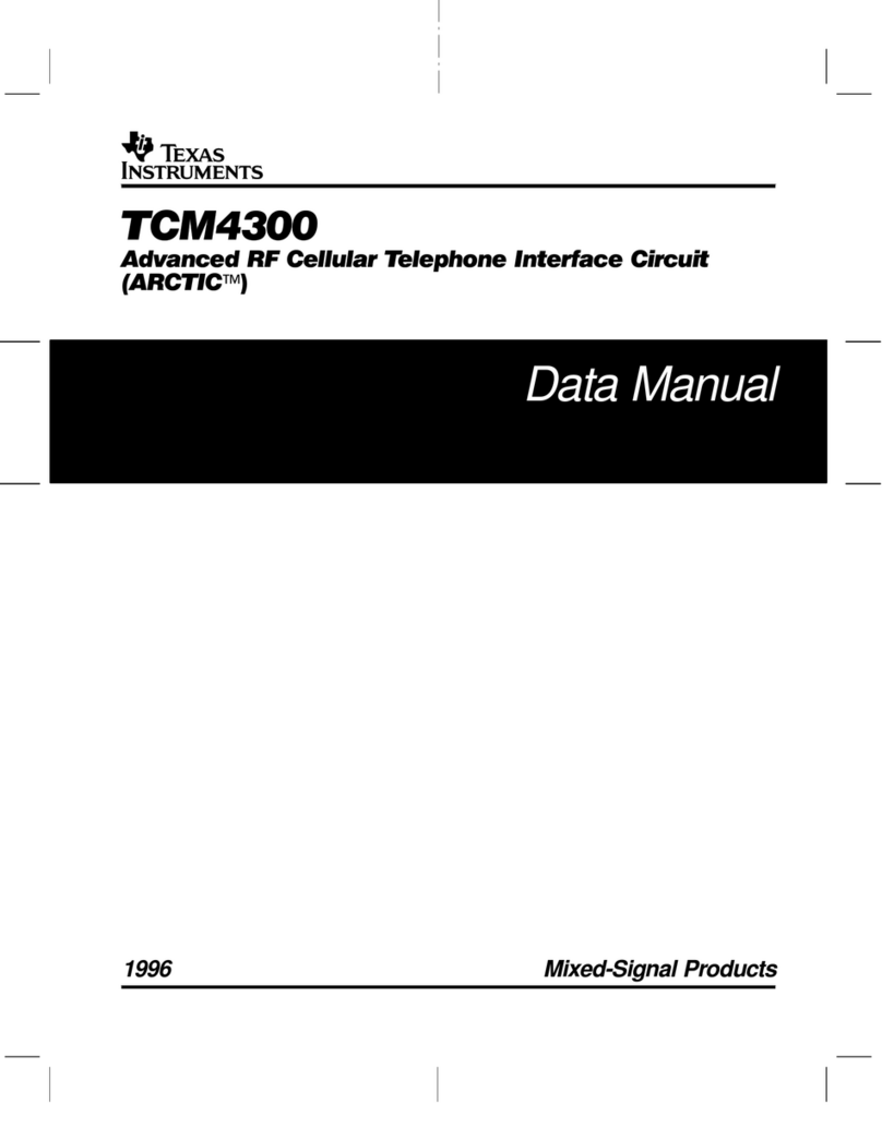 Texas Instruments TCM4300 Installation and user guide Texas Instruments TCM4300 Installation and user guide