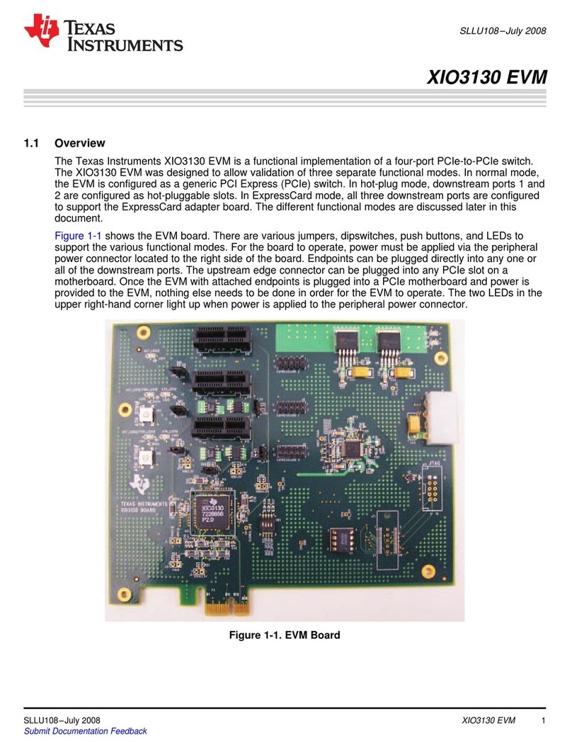 Texas Instruments XIO3130 EVM User manual
