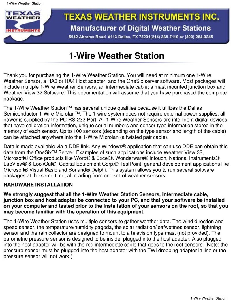 Texas Instruments Weather Radio User manual