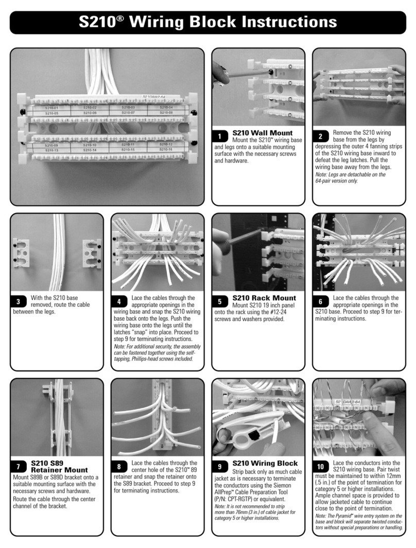 The Siemon Company S210 instructions