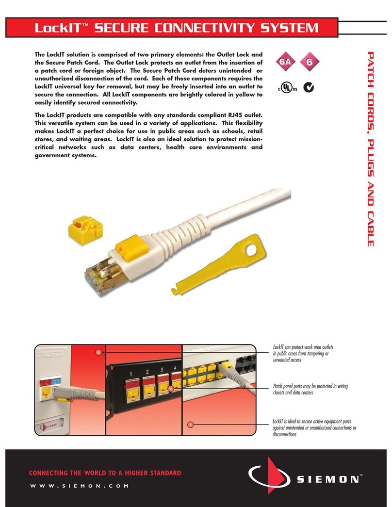 The Siemon Company LockIT Specifications