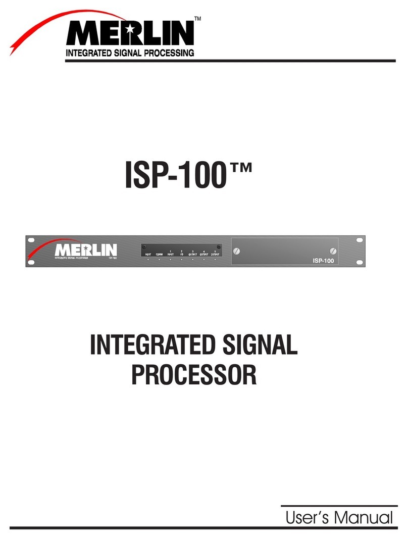 Merlin Integrated Signal Processor ISP-100 user manual