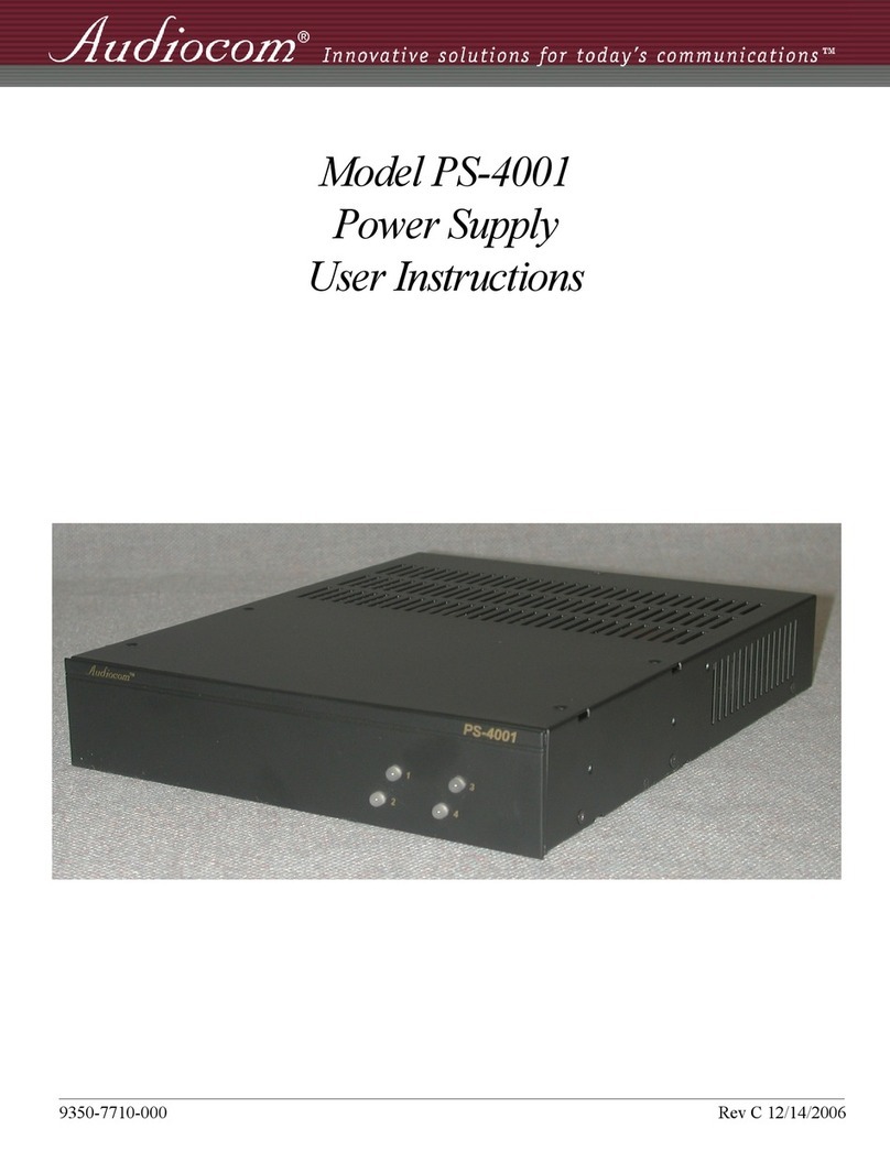 Audiocom PS-4001 User instructions