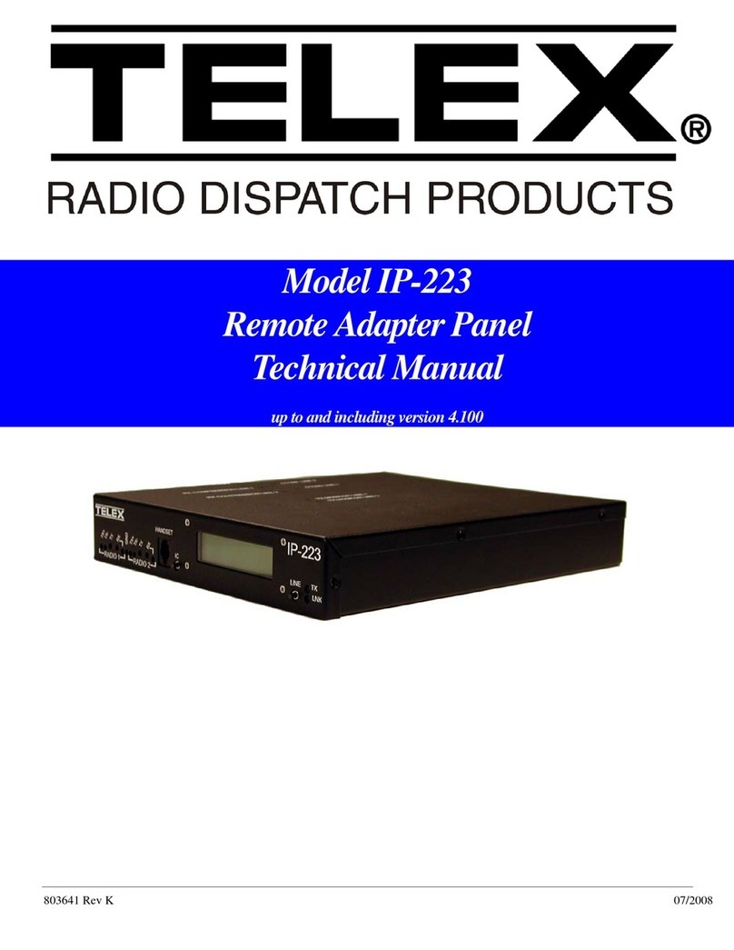 Telex IP-223 Technical manual