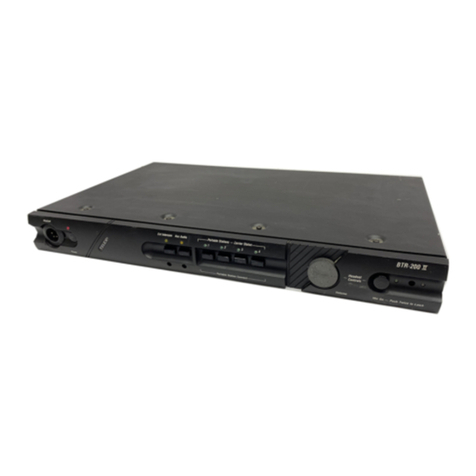 Telex Radiocom BTR-200 Series User manual